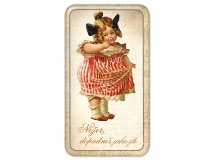 Magnet na lednici Nežer, dopadneš jako já 50 x 90 mm/NB