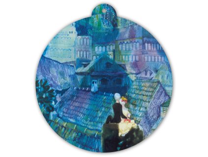 Pastýřka a kominíček Jiří Trnka dřevěný obrázek