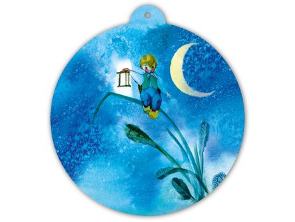 Brouček na stéble trávy Jiří Trnka dřevěný obrázek