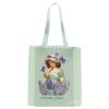 Plátěná nákupní taška Dívka s levandulí 1