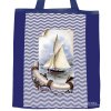 Plátěná nákupní taška džínová Námořnická