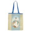 Plátěná nákupní taška Dáma s kočičkou 1