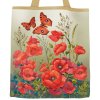 Nákupní plátěná taška vlčí máky v zahradě 1