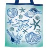 Nákupní plátěná taška kytice dary moře světlé 1