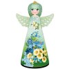 Velký dřevěný anděl Pomněnky a sedmikrásky
