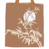 Plátěná nákupní taška bambus za úplňku v kávové 2