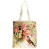 Plátěná nákupní taška růže v zahradě