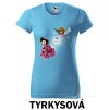 Tyrkysové Tričko dámské Brouček a beruška