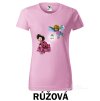 Růžové Tričko dámské Brouček a beruška