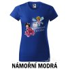 Námořní modré Tričko dámské Tvrdohlavá beruška