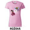 Růžové Tričko dámské Tvrdohlavá beruška