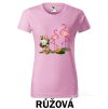 Růžové Tričko dámské Plameňáci