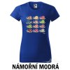 Námořní modré Tričko dámské Šneci