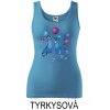 Tyrkysové Tílko dámské Kočky modré