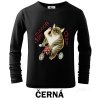 Černé Tričko dětské DR Kocour pozor jedu