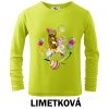 Limetkově zelené Tričko dětské DR Míša Kulička