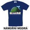 Námořní modré Tričko dětské KR Velryba