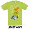 Limetkově zelené Tričko dětské KR Moje první auto