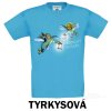 Tyrkysové Tričko dětské KR Tvrdohlavý brouček