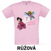 Růžové Tričko dětské KR Tvrdohlavá beruška