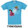 Tyrkysové Tričko dětské KR Tvrdohlavá beruška