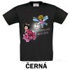 Černé Tričko dětské KR Tvrdohlavá beruška