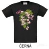Černé Dětské tričko KR Orchidej milují i motýli