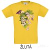 Žluté Dětské tričko KR Orchidej milují i motýli