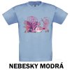 Nebesky modré Tričko dětské KR mořský svět