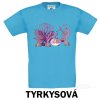 Tyrkysové Tričko dětské KR mořský svět