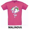 Malinové Tričko dětské KR dvě rybky