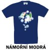 Námořní modré Tričko dětské KR dvě rybky