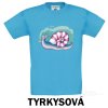 Tyrkysové Tričko dětské KR Šnek