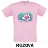 Růžové Tričko dětské KR Šnek