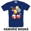 Námořní modré Tričko dětské KR Muffiny
