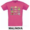 Malinové Tričko dětské KR Šneci