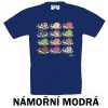 Námořní modré Tričko dětské KR Šneci