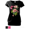 Dámské tričko volný střih Rozkvetlá zahrada
