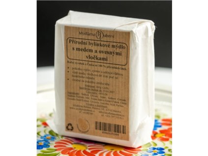 Mýdlo med s ovesnými vločkami