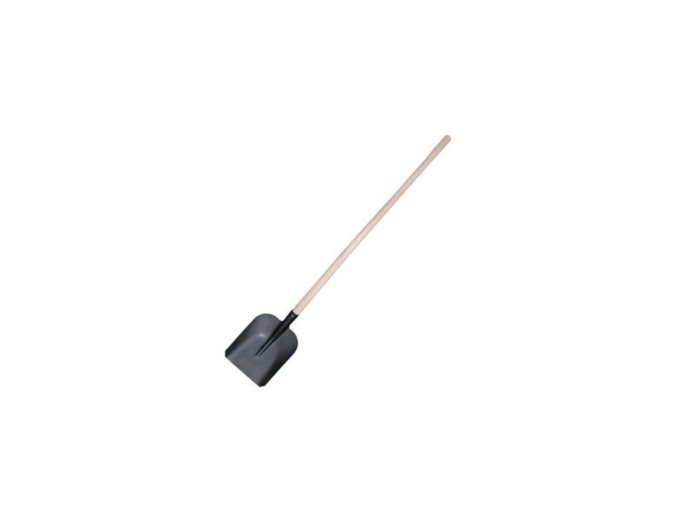 Lopata plechová 7130-stájová s násadou 130cm, Kolinková  dovoz