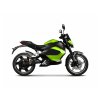 Elektrický motocykel T-Cros v zelenej farbe, bočný pohľad
