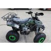 Mini new ATV 125cc čierna – zadný pohľad na podvozok a odpruženie