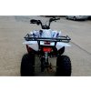 Mini new ATV 125cc biela – zadný pohľad na nosič a odpruženie