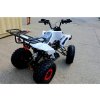 Mini new ATV 125cc biela – bočný pohľad na kompaktnú štvorkolku vhodnú pre deti aj dospelých