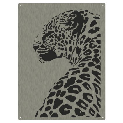 Obraz geparda z kovu