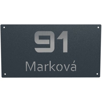 Domovní číslo tabulka lakovaná 10