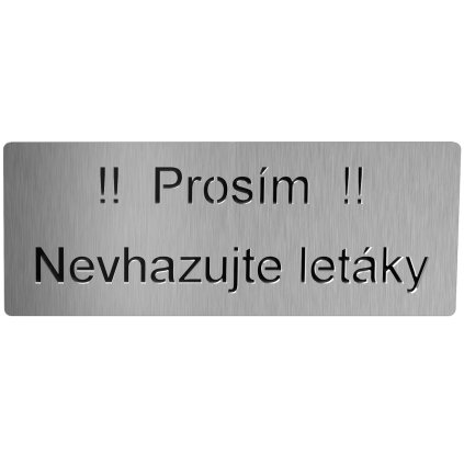 Nevhazovat letáky B web
