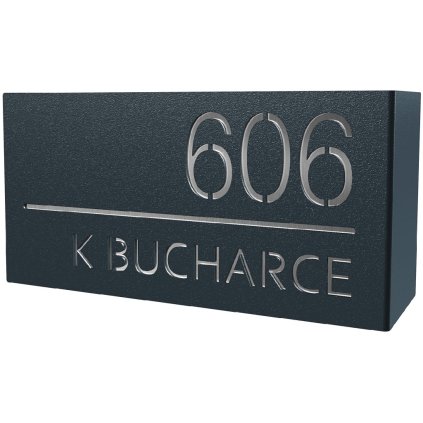 Domové číslo tabuľka lakovaná 13