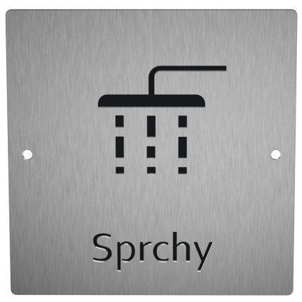 piktogram sprcha nerez