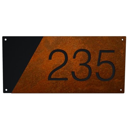domovní c edule corten 9c
